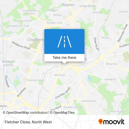 Fletcher Close map