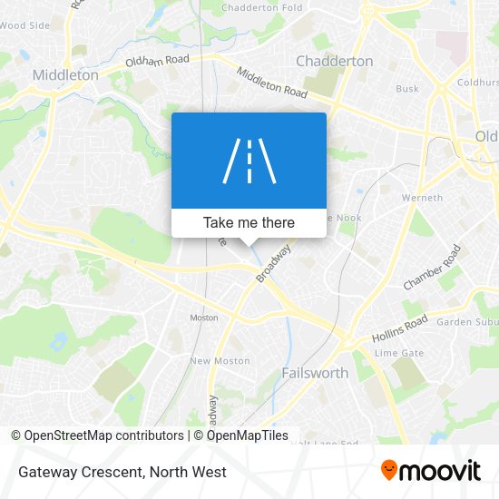 Gateway Crescent map