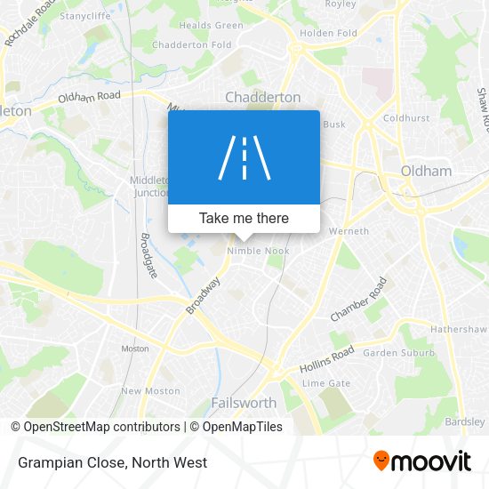 Grampian Close map
