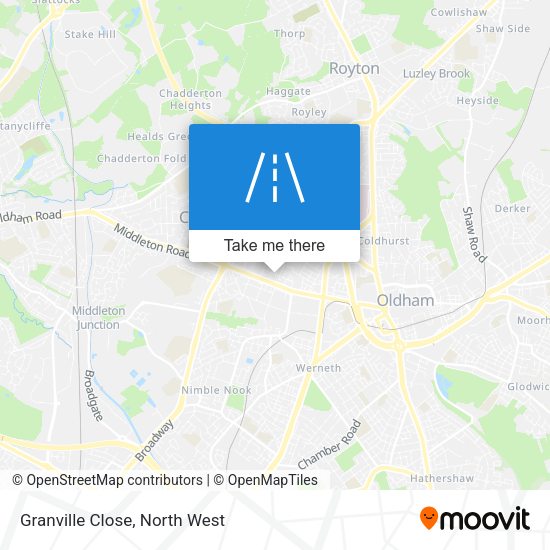 Granville Close map