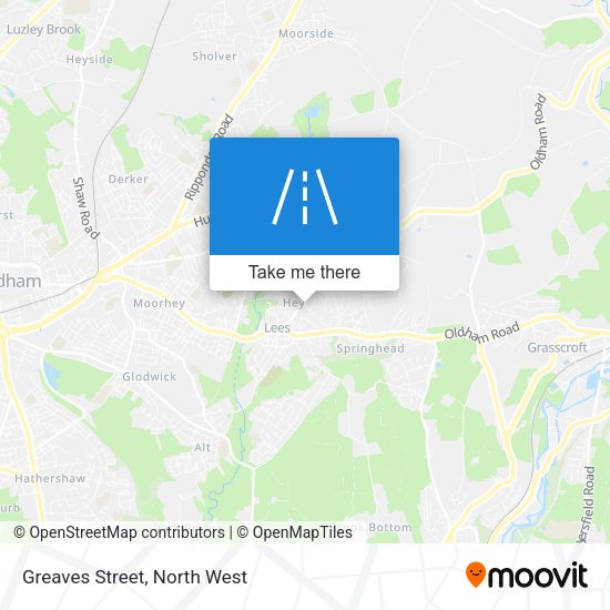 Greaves Street map