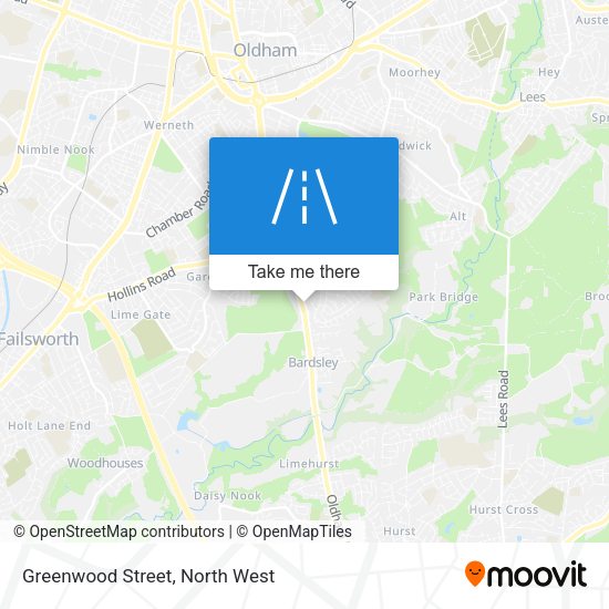 Greenwood Street map