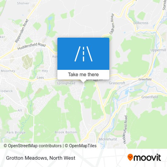 Grotton Meadows map
