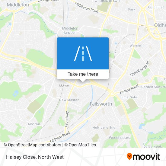Halsey Close map