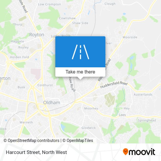 Harcourt Street map