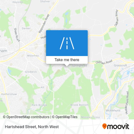 Hartshead Street map