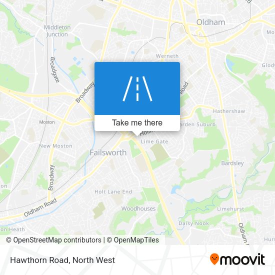 Hawthorn Road map