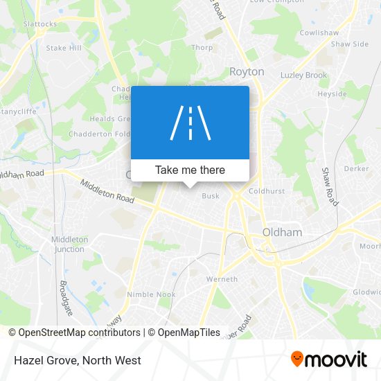 Hazel Grove map