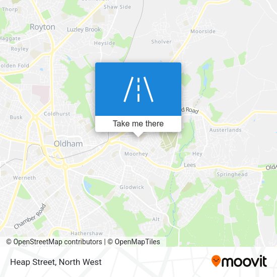 Heap Street map