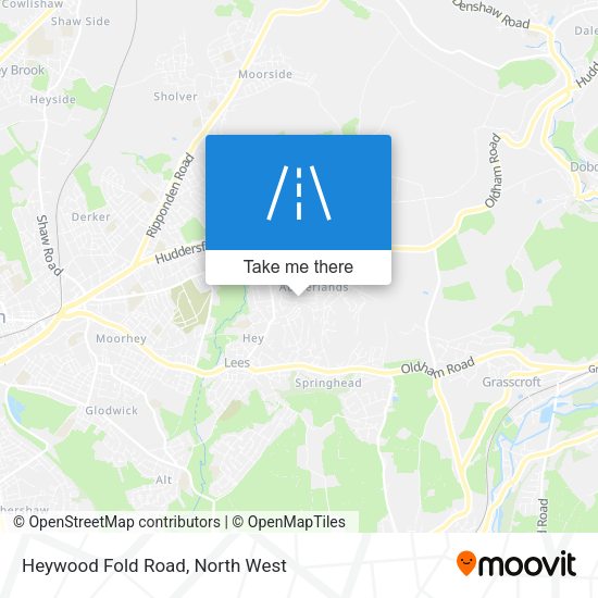 Heywood Fold Road map