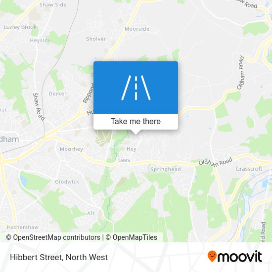 Hibbert Street map