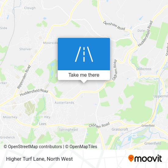 Higher Turf Lane map