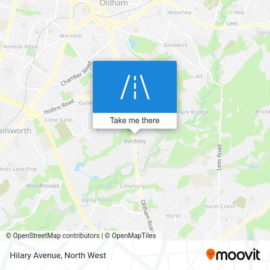 Hilary Avenue map