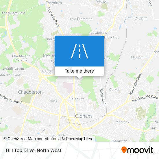 Hill Top Drive map