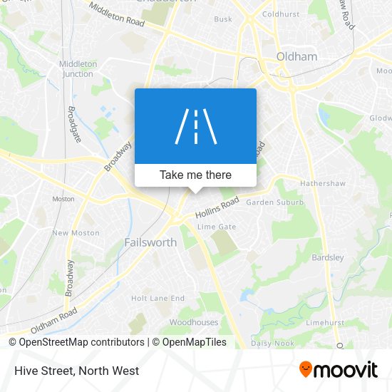 Hive Street map