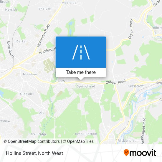 Hollins Street map