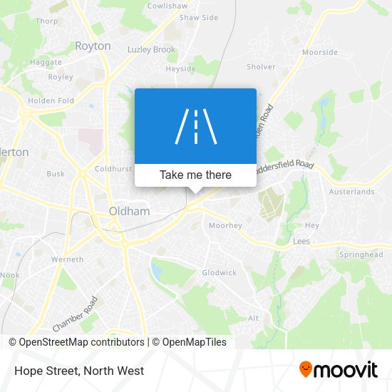 Hope Street map