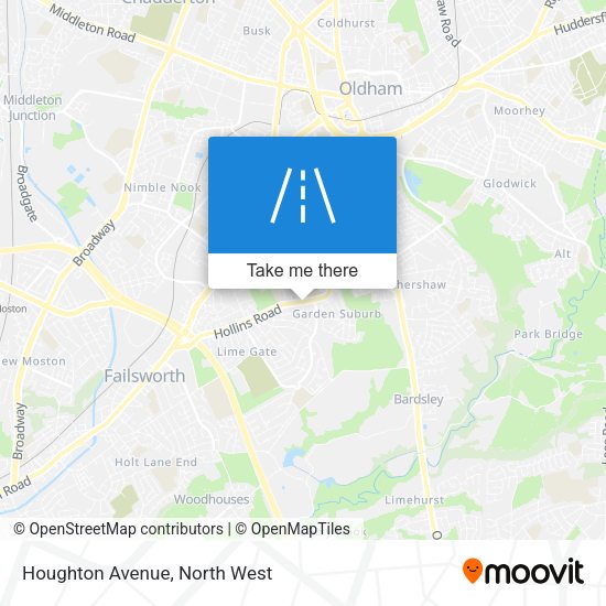 Houghton Avenue map