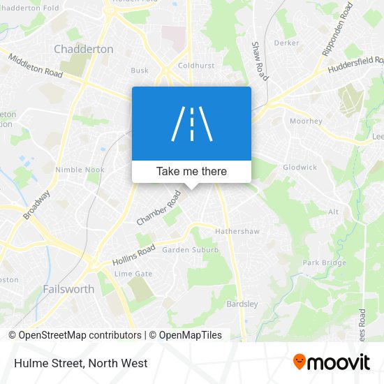 Hulme Street map