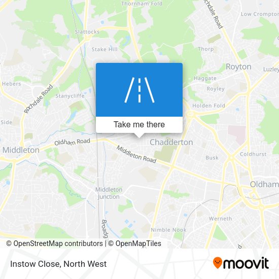 Instow Close map