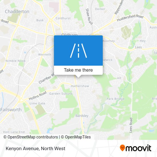 Kenyon Avenue map