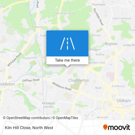 Kiln Hill Close map