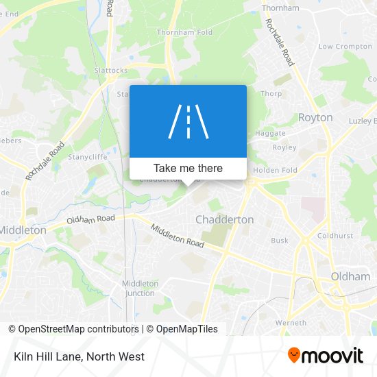 Kiln Hill Lane map