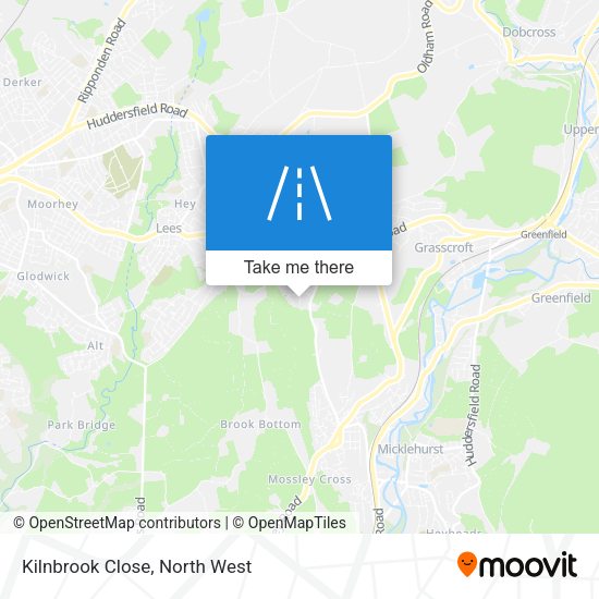 Kilnbrook Close map