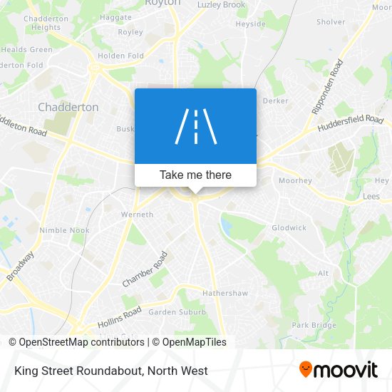 King Street Roundabout map