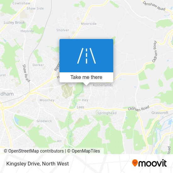 Kingsley Drive map