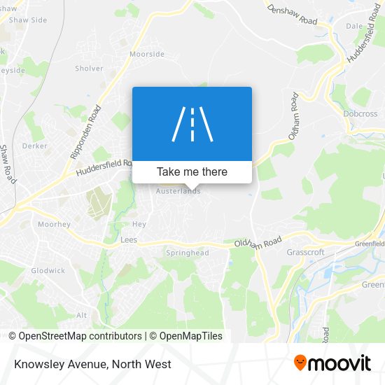 Knowsley Avenue map