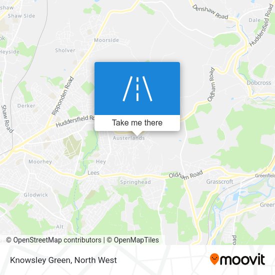 Knowsley Green map