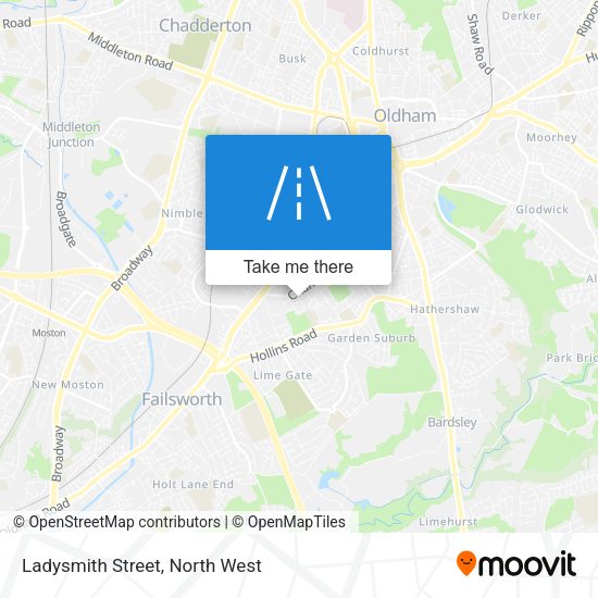 Ladysmith Street map