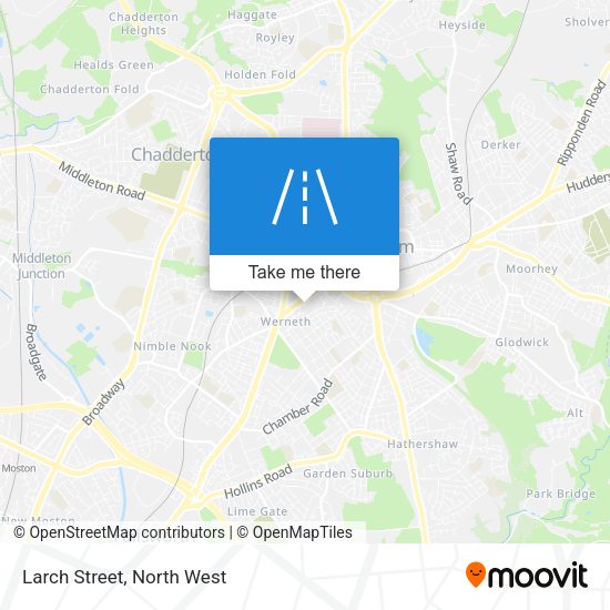 Larch Street map