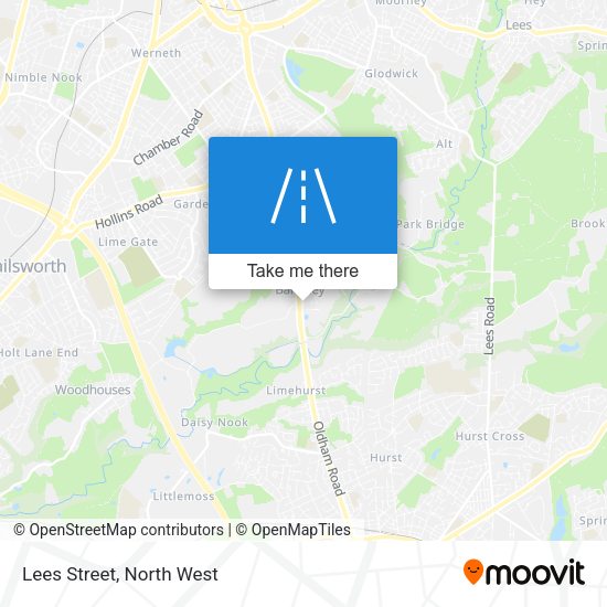 Lees Street map