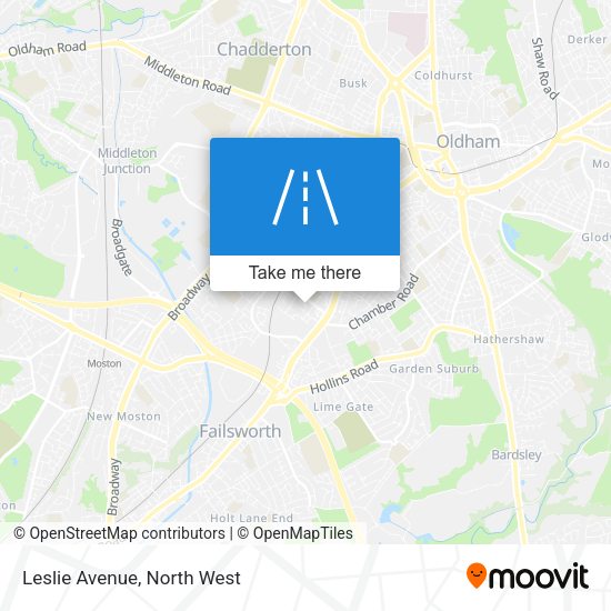 Leslie Avenue map