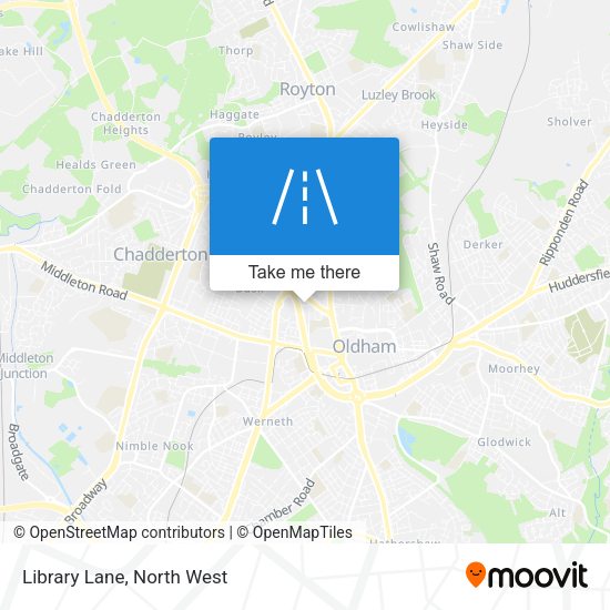 Library Lane map