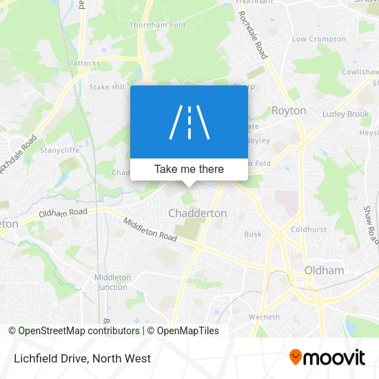 Lichfield Drive map