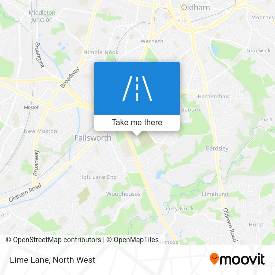 Lime Lane map