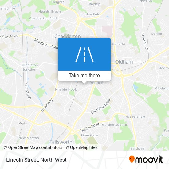Lincoln Street map
