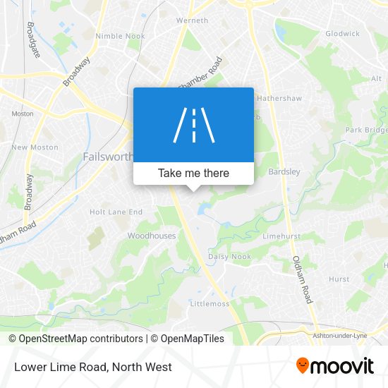 Lower Lime Road map