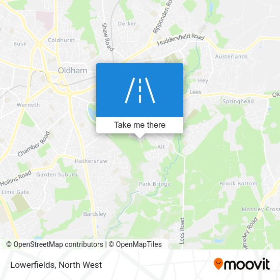Lowerfields map