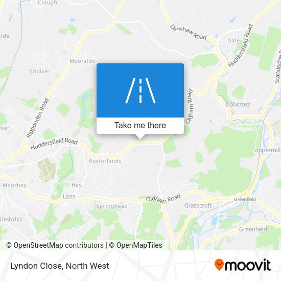 Lyndon Close map