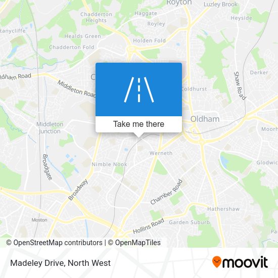 Madeley Drive map