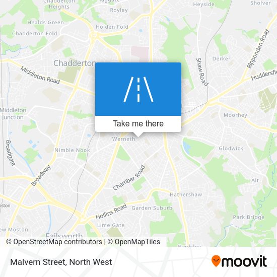 Malvern Street map