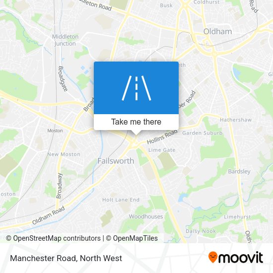 Manchester Road map