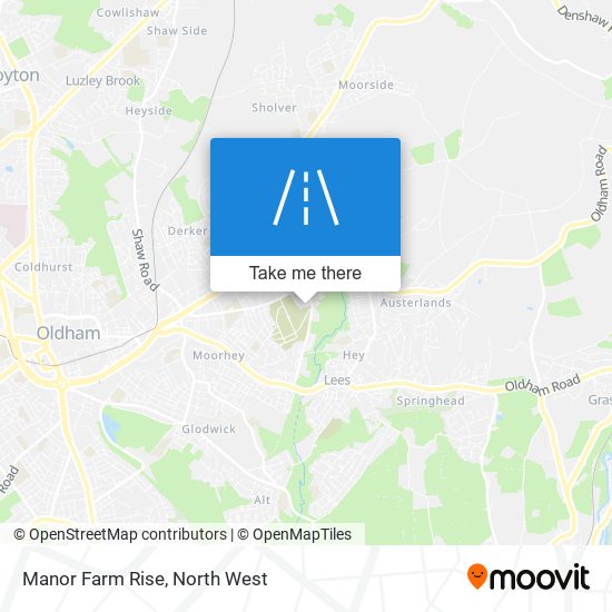 Manor Farm Rise map