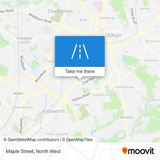 Maple Street map