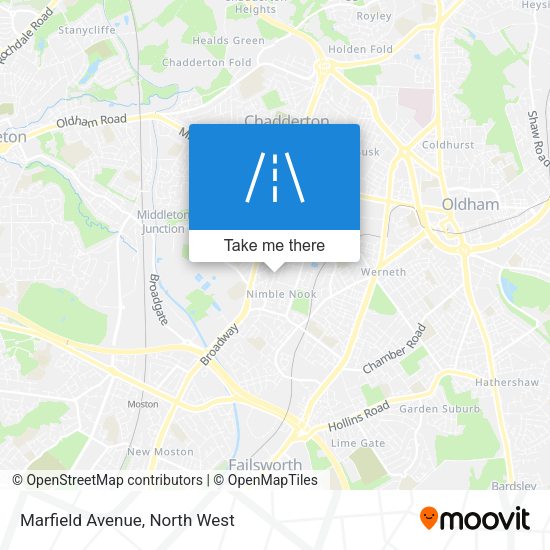 Marfield Avenue map