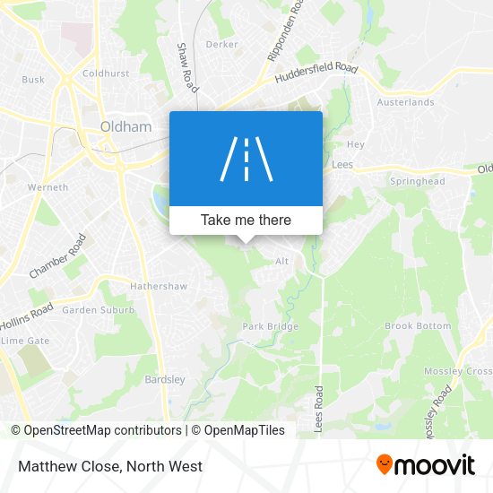 Matthew Close map